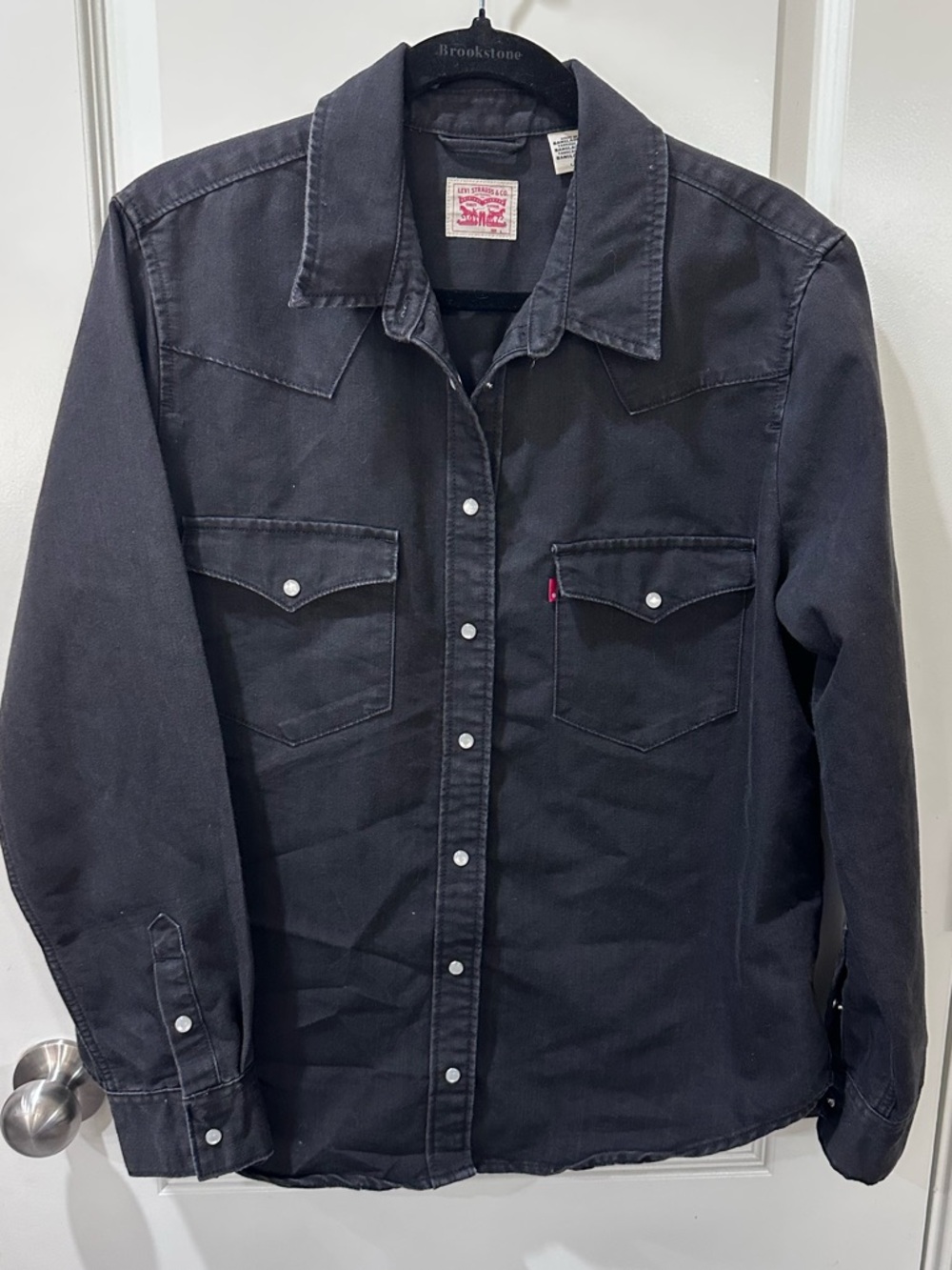Levi's Black Western Button-Down Shirt